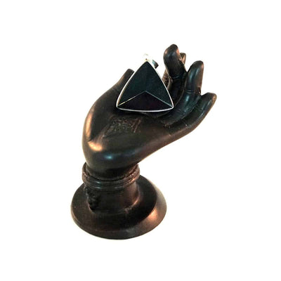Black Tourmaline Pyramid Pendant - illuminations Wellbeing Shop 