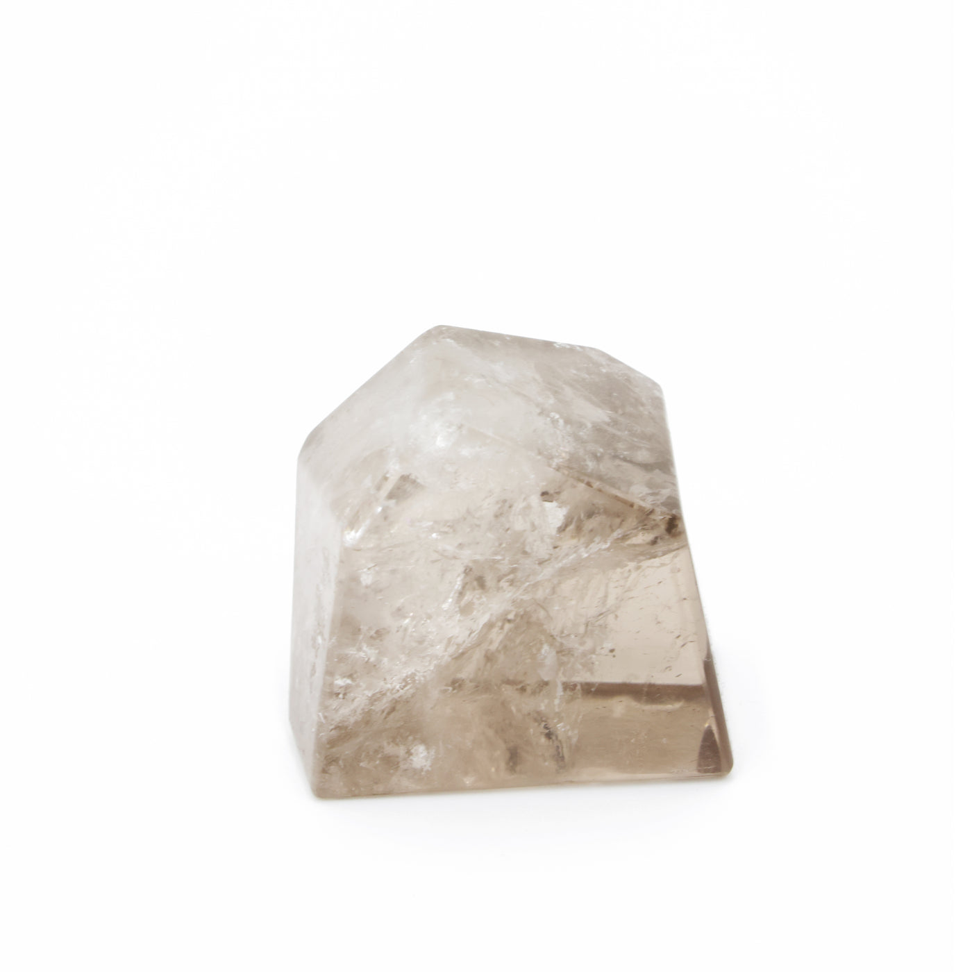 Smokey Faceted Palm Stone